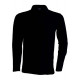 Polo manches longues noir S