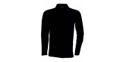 Polo manches longues noir 2XL