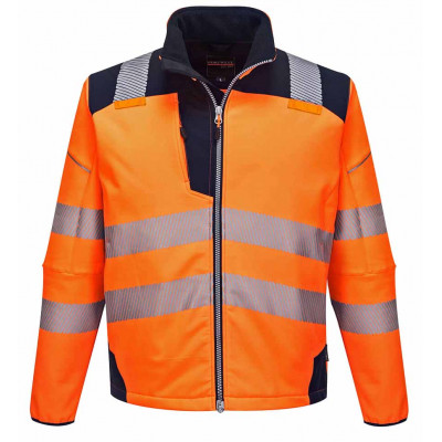 Softshell hv T402 orange marine M