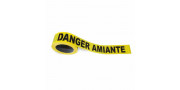 Rubalise 50x100 imprimé AMIANTE Jaune Noir