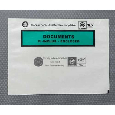 Espace Emballage Pochette porte doc PAPIER 320x250 ci inclus