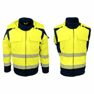 Espace Emballage Veste Softshell HV 2 en 1 VILNA Jaune