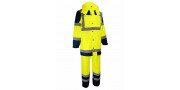 Ensemble de pluie Haute Visibilité VILA Jaune Espace Emballage
