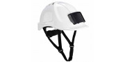 Casque de chantier avec porte badge EPI Espace Emballage