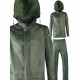 Complet de pluie veste pantalon vert 2XL
