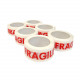 Adhesif pp blanc silencieux fragile