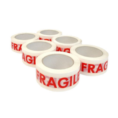 Adhesif pp blanc silencieux fragile